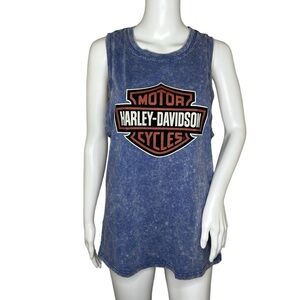 Harley Davidson Women’s Chrome Warrior Vintage Wash Muscle Tank Top